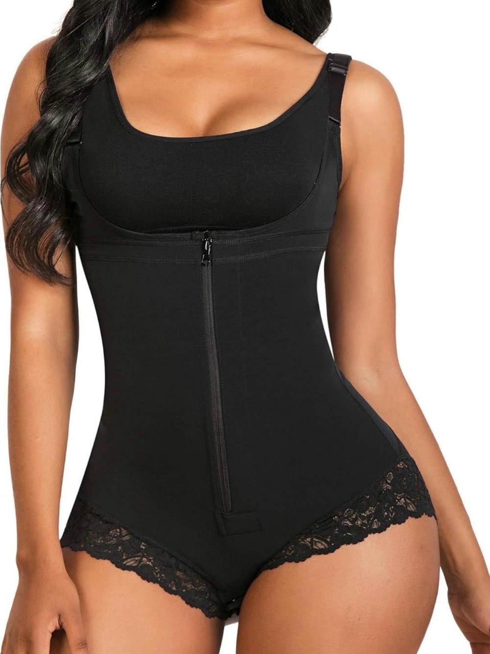 ShaperX ladies black postpartum tummy control body suit (Size XL)